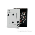 Cartes de poker en plastique PVC de conception personnalisée